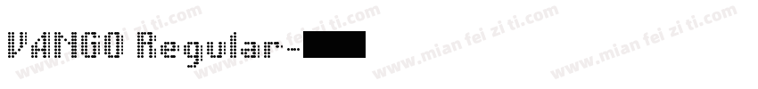 VANGO Regular字体转换